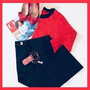 Navy Cropped Trousers | The Limited